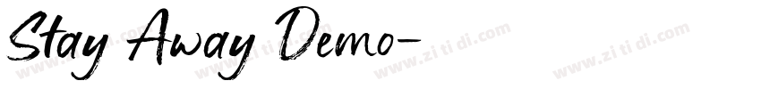 Stay Away Demo字体转换